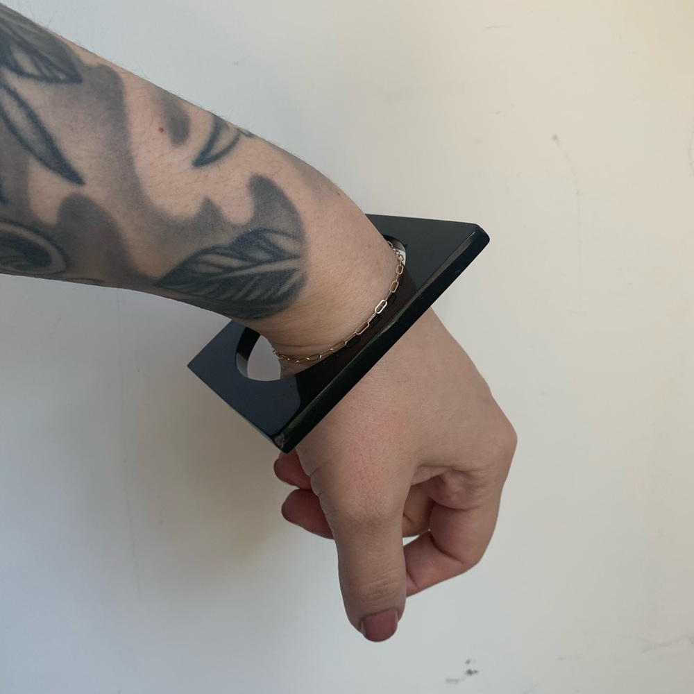 unique vintage square bangle bracelet